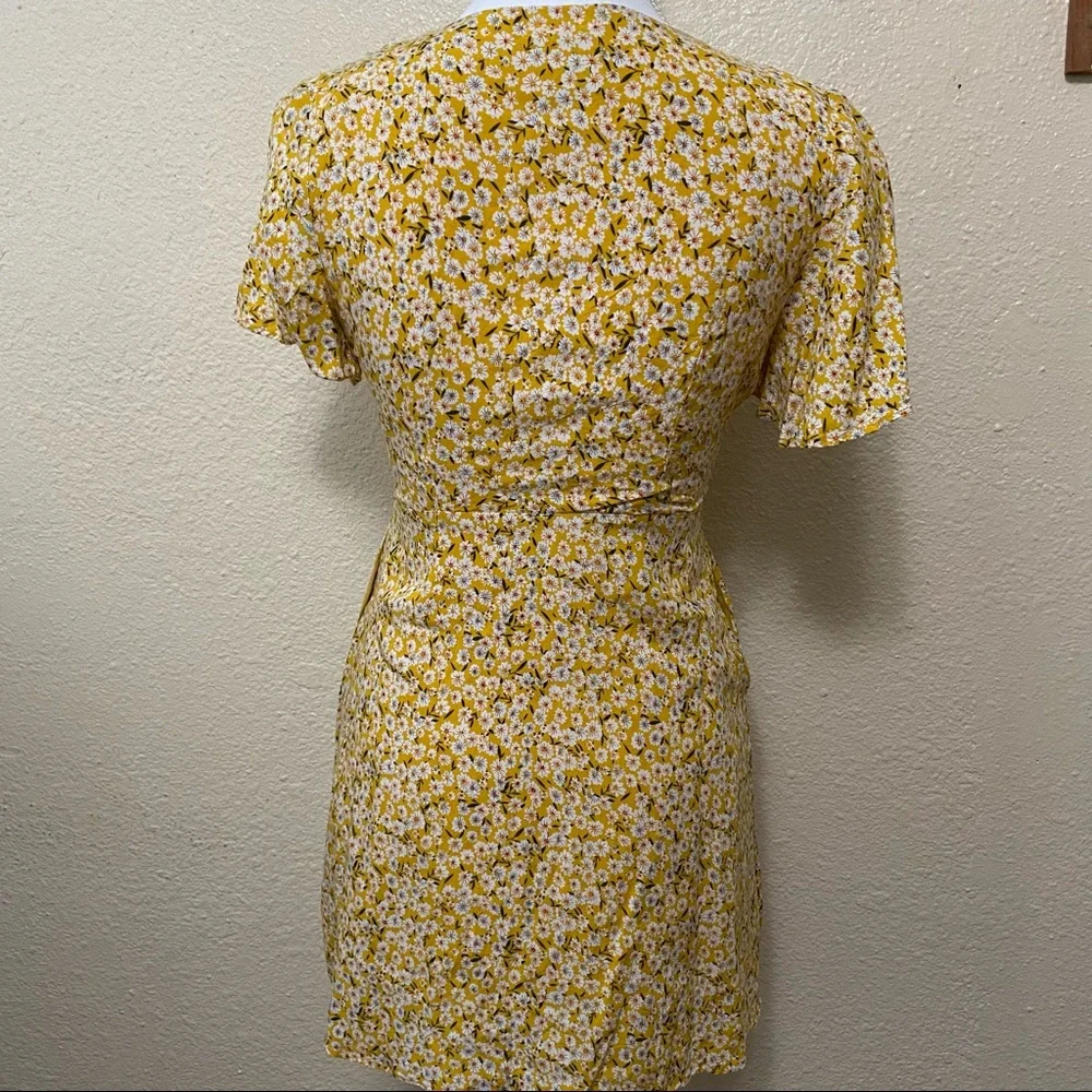 Princess Polly | Yellow Floral Print Mini Dress - Picture 6 of 8